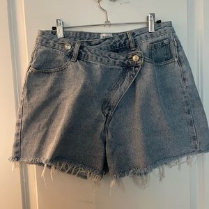 Princess Polly Criss Cross Denim Short